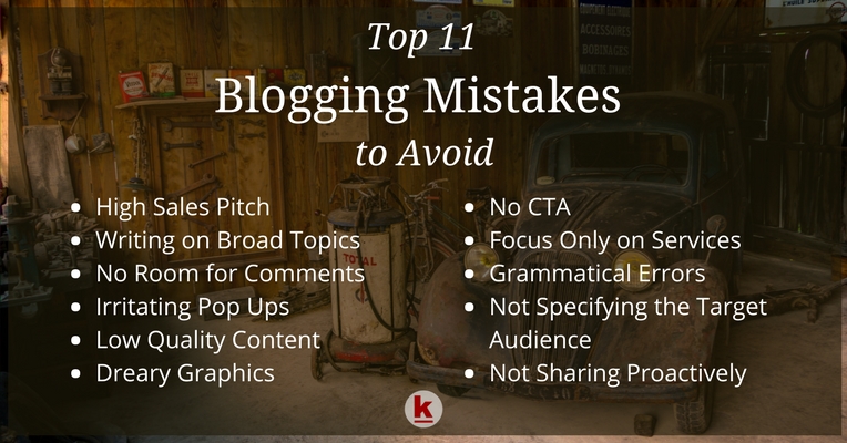 11 Most Common Blogging Mistakes to Dodge