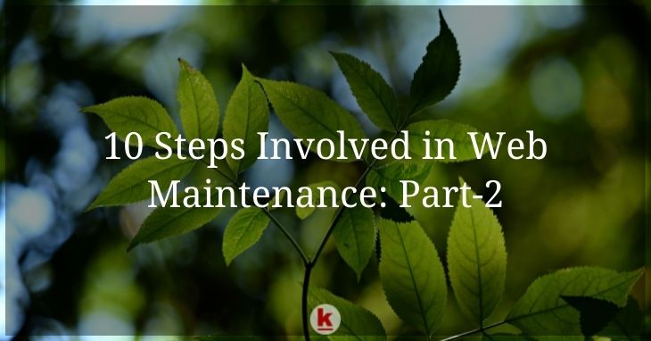 10 Steps Involved in Web Maintenance: Part-2