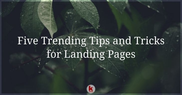 Five Trending Tips and Tricks for Landing Pages