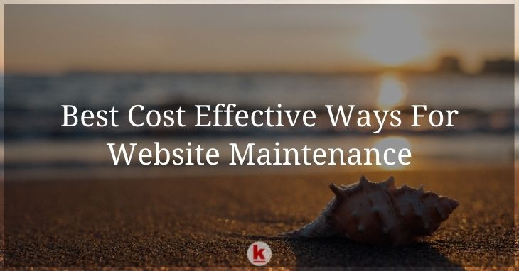 Best Cost Effective Ways For Website Maintenance