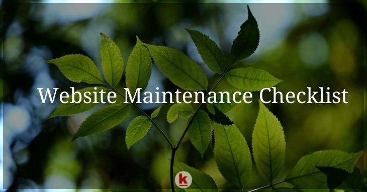 Website Maintenance Checklist