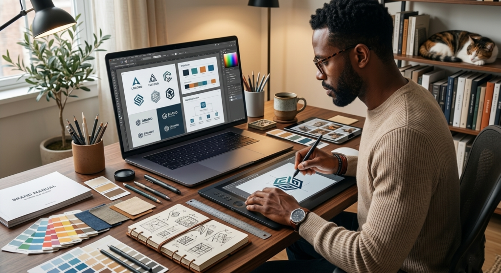 A branding freelancer is an independent professional who offers branding-related services.